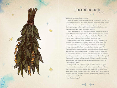 WICCA MAGIC: A HANDBOOK OF WICCAN HISTORY, TRADITIONS, AND RITUALS - HOLLYHOCK.